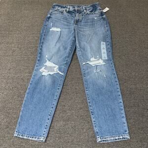 NWT Old Navy High-Rise O.G. Straight What a Dalia Blue Medium Wash Women's 6